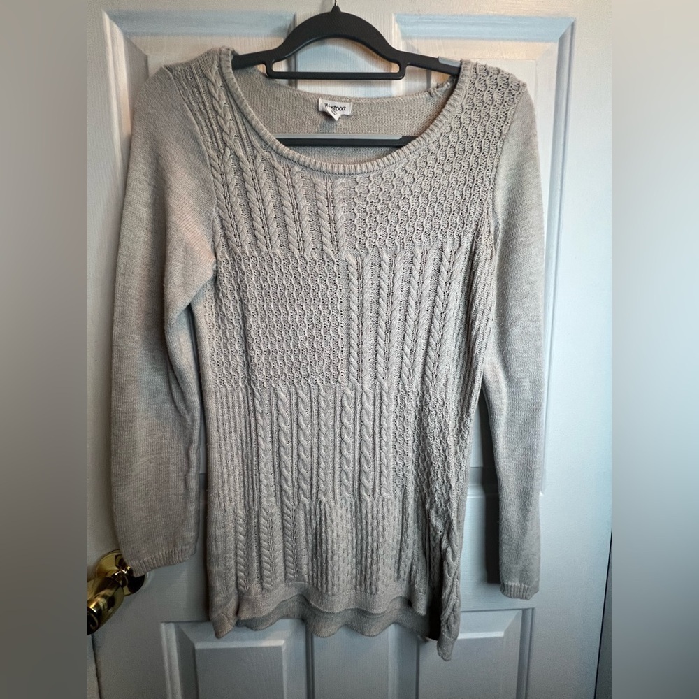 Tan Cable Knit Women's Sweater